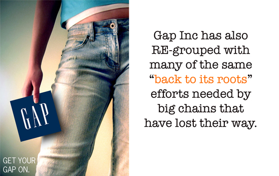 Gap, Back to Its Roots.