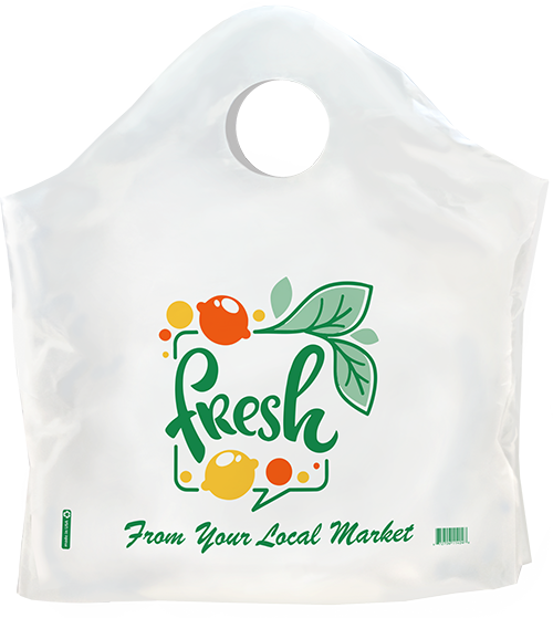 Custom Printed Reusable Shopping Bags, T-Shirt Plastic Bag