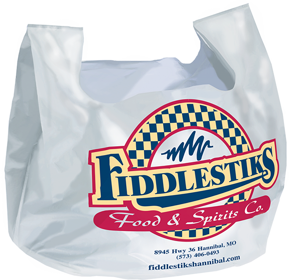 Restaurant Bags, Take Out Bags, Carry Out Bags, Made in USA Custom Bags  FREE SHIPPING AND 6 WEEK LEAD TIME!